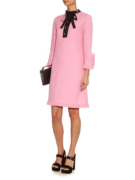 pink gucci dress womens